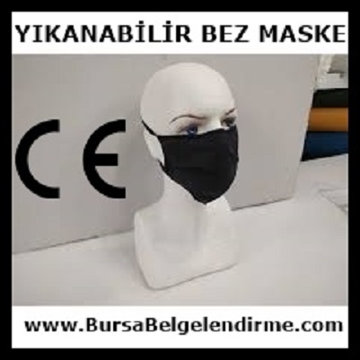 Yıkanabilir Bez Maske Ce Belgesi