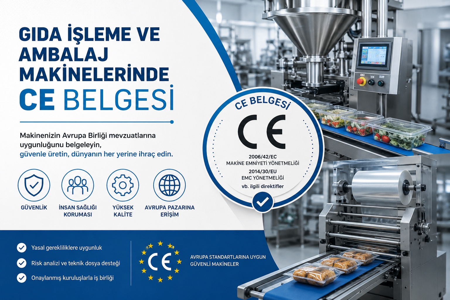 Gıda İşleme ve Ambalaj Makinelerinde CE Belgesi